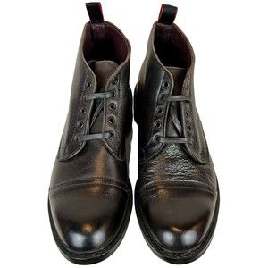 Allen Edmonds Men Patton Captoe Boot Dainite Rubber Sole New Box 10.5 D Charcoal